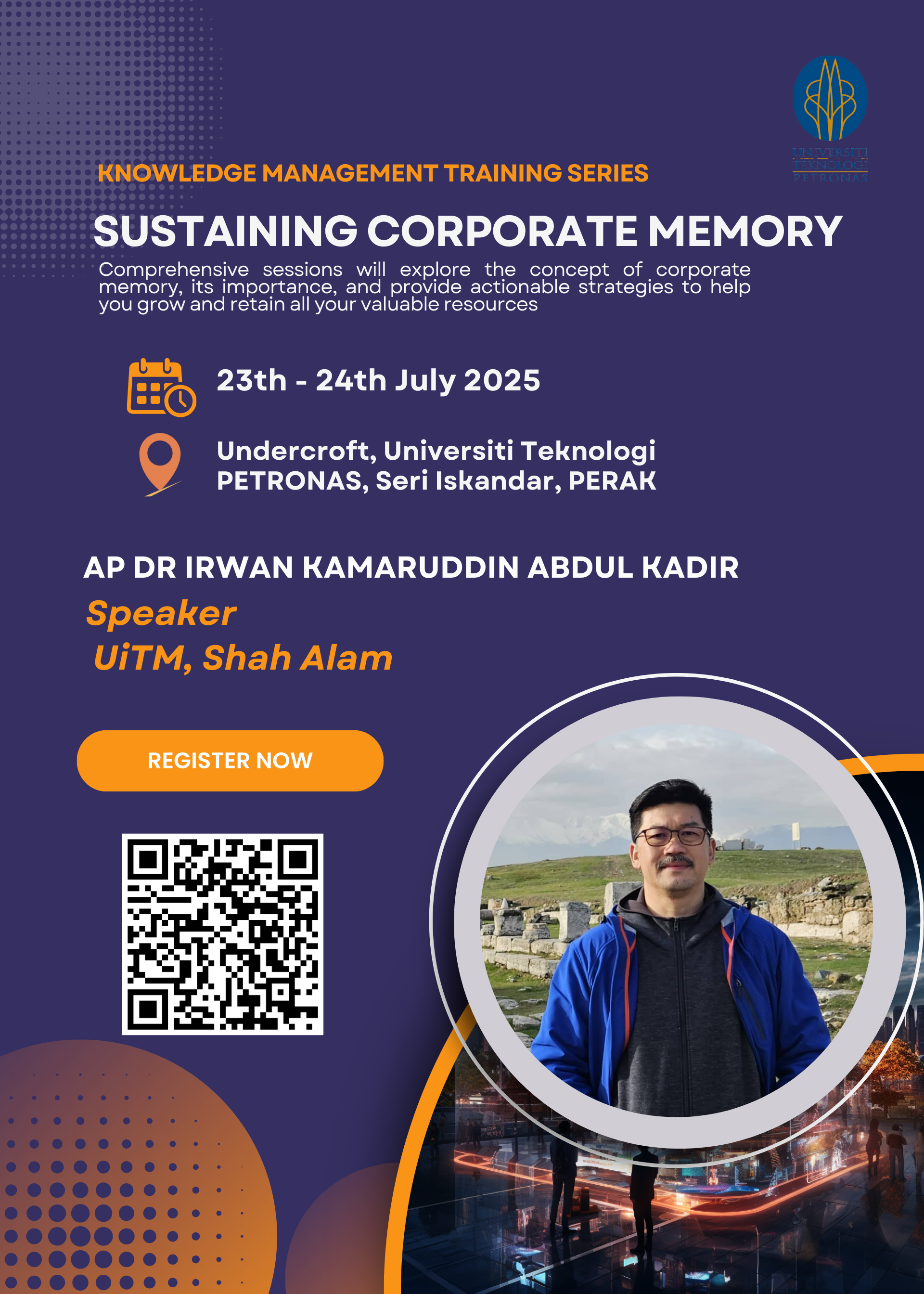 Sustaining Corporate Memory Event Poster